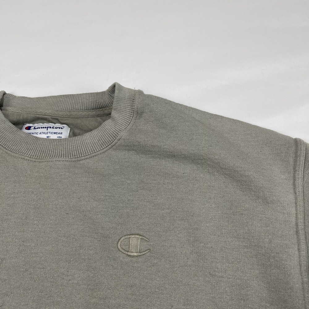 Champion Sweatshirt Dip Dye Men's Large Fleece Crew Neck Long Sleeve Pullover - Picture 4 of 14
